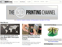 Tablet Screenshot of 3dprintingchannel.com